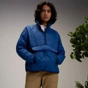 Alpine design water repellent SIZE SMALL quilted anorak mountain lake